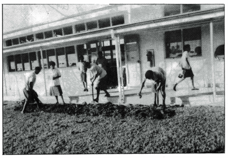 "Laucala Bay Secondary School Classroom". Source Shivani, 1991, LAUCALAN magazine